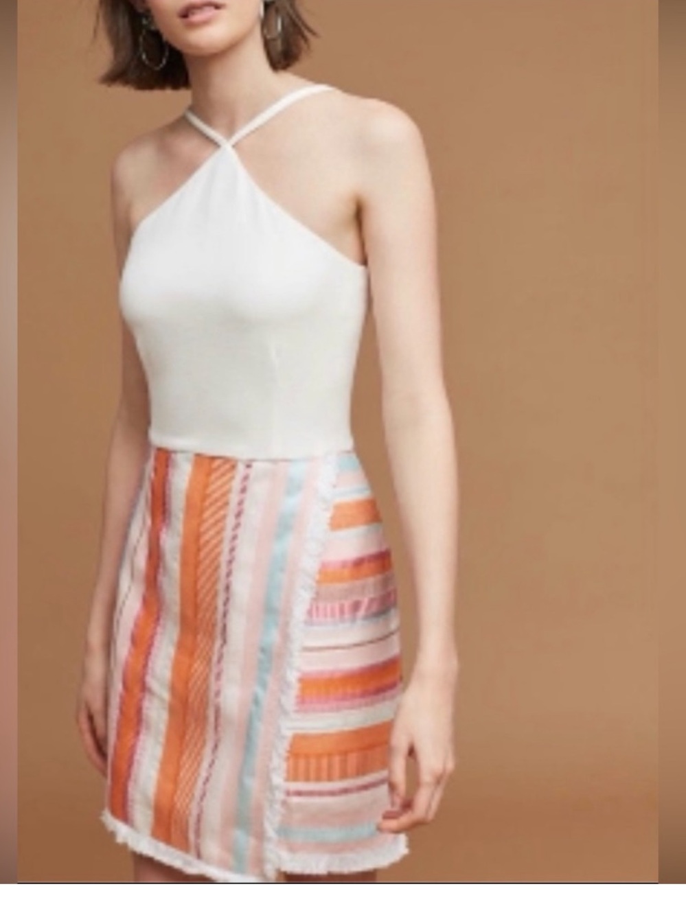 NWT BEAUTIFUL ANTHROPOLOGIE HALTER WRAP DRESS! STUNNING